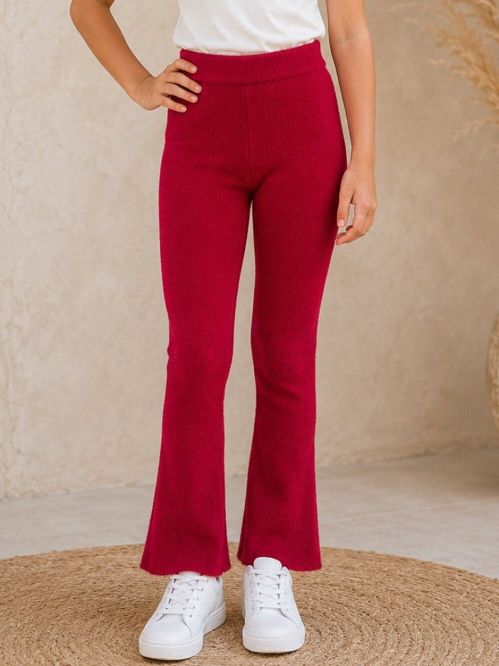 GB Girls Red Sweater Flare Pants Sz M (8-10) NWT